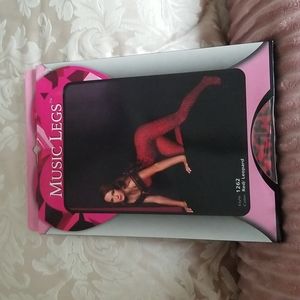 Music Legs Red and Black Leopard Print Bodystocking Costume